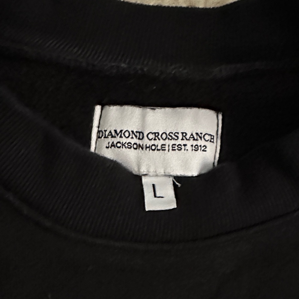 Diamond Cross Ranch Jackson Hole Black crew sweater - Picture 3 of 6
